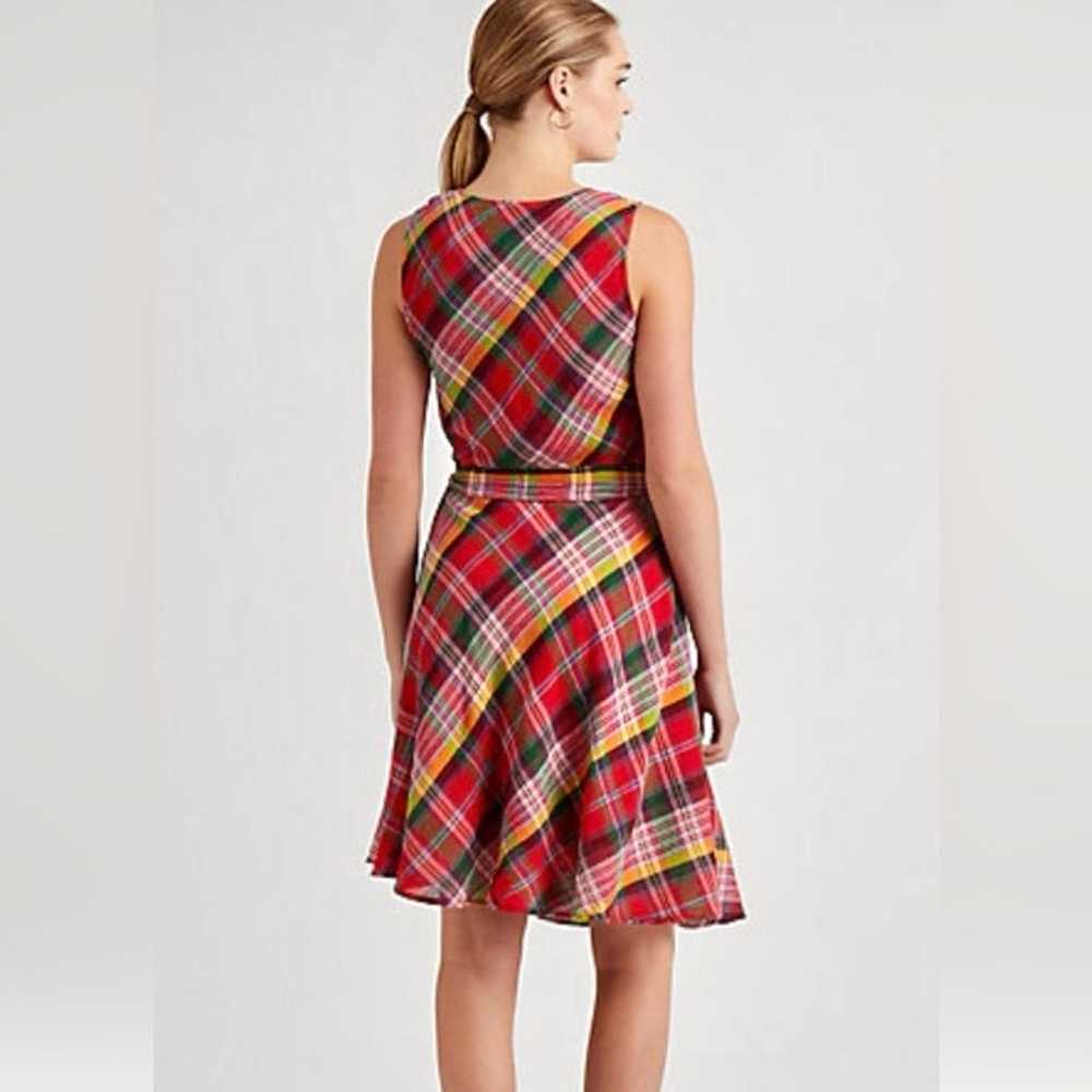 Lauren Ralph Lauren Black Label Tartan Plaid Crin… - image 2