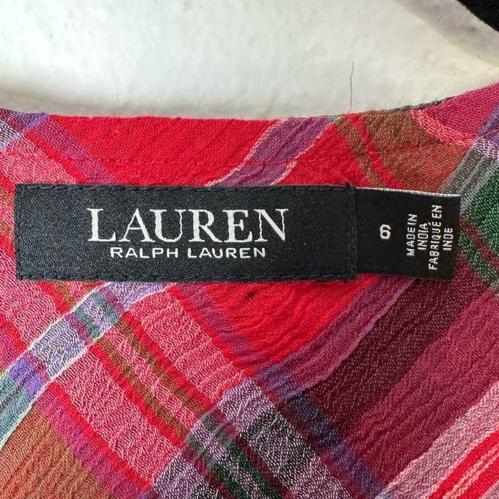 Lauren Ralph Lauren Black Label Tartan Plaid Crin… - image 7