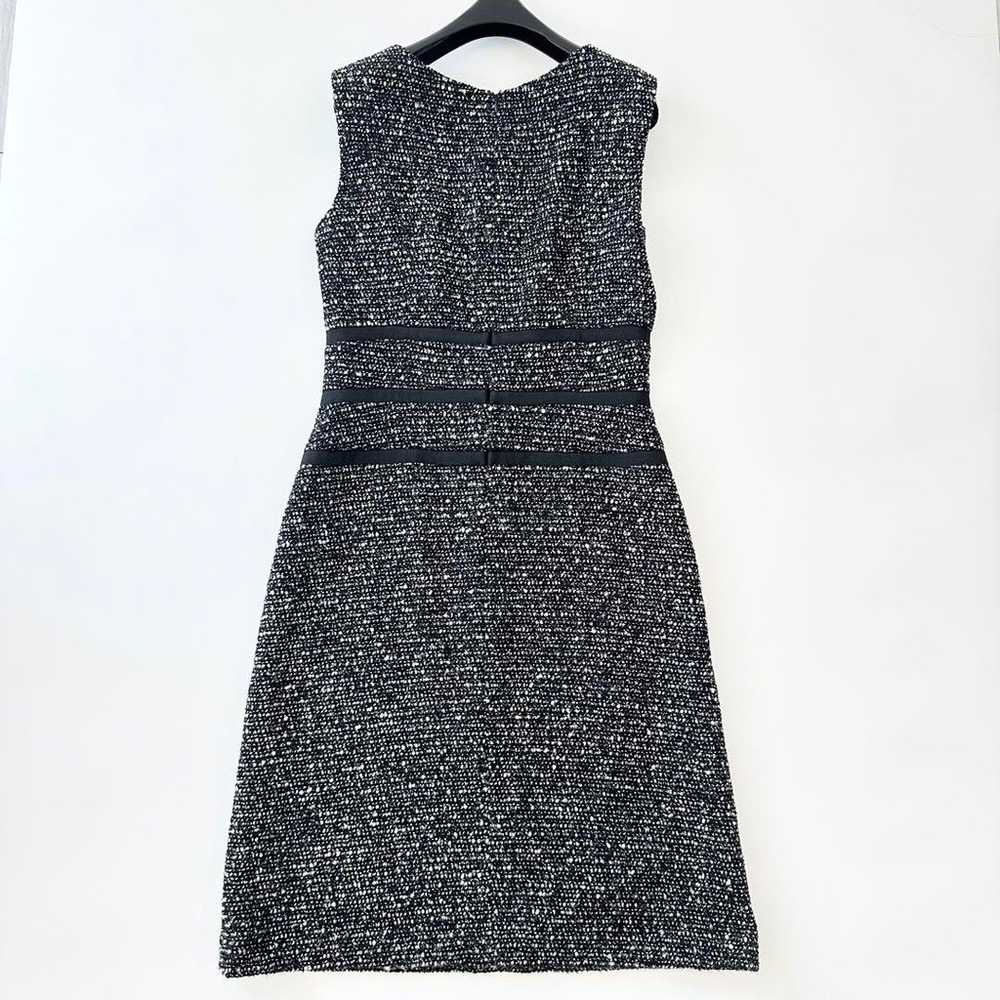 Escada Wool Tweed Long Dress Sleeveless Black Siz… - image 6