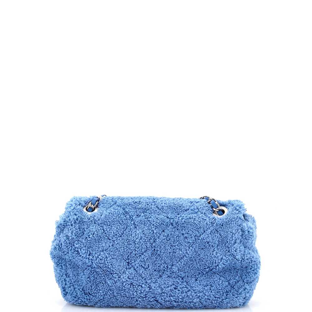 CHANEL CC Chain Flap Bag Quilted Terry Cloth Medi… - image 4