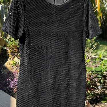 Top shop black sequin mini