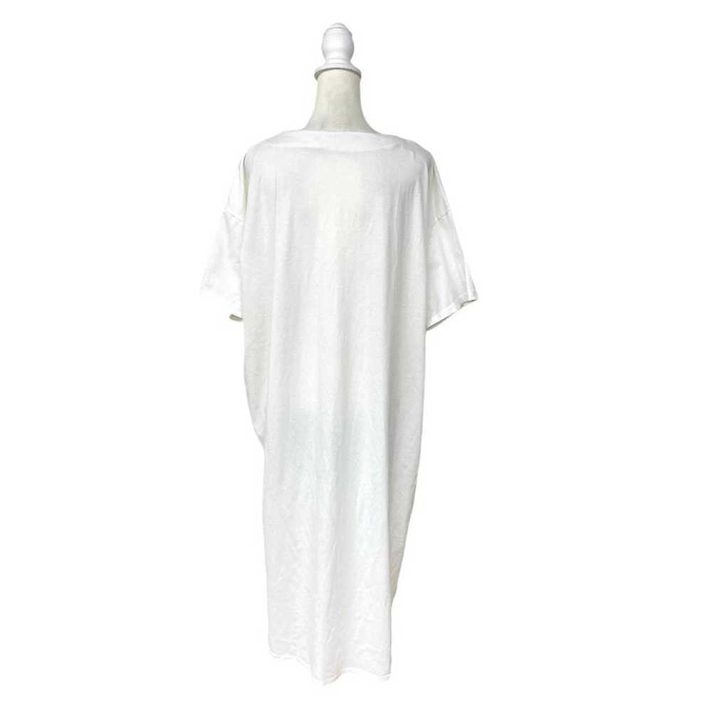 Iminoaru Iminoaru White Long Cut-Sew Dress Casual… - image 7