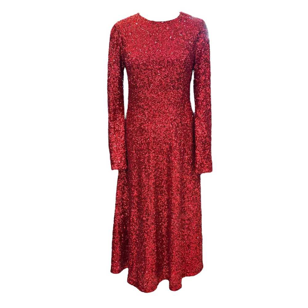 LK Bennett Red Sparkly Dress - 10 - NEW - image 4