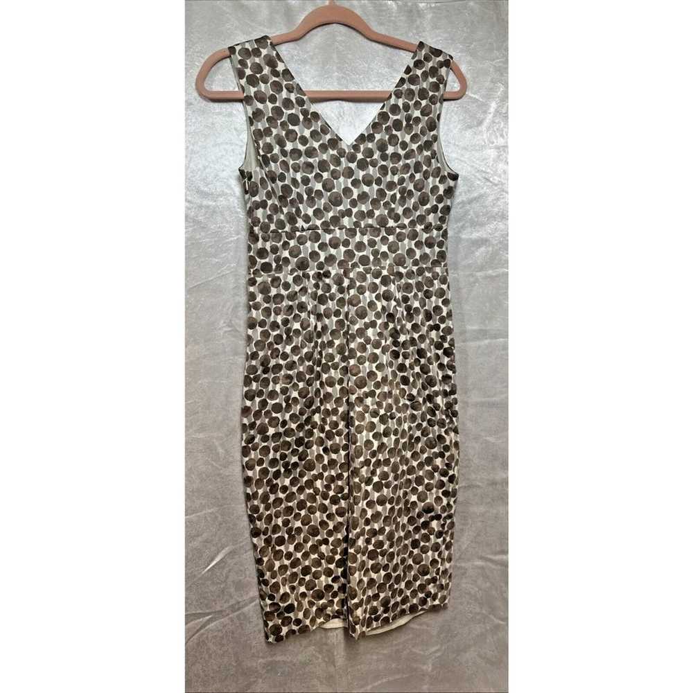 Boden Midi Dress Women Sz 6L Geometric Polka Dot … - image 6