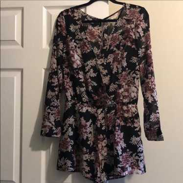 NWOT Free People floral print romper