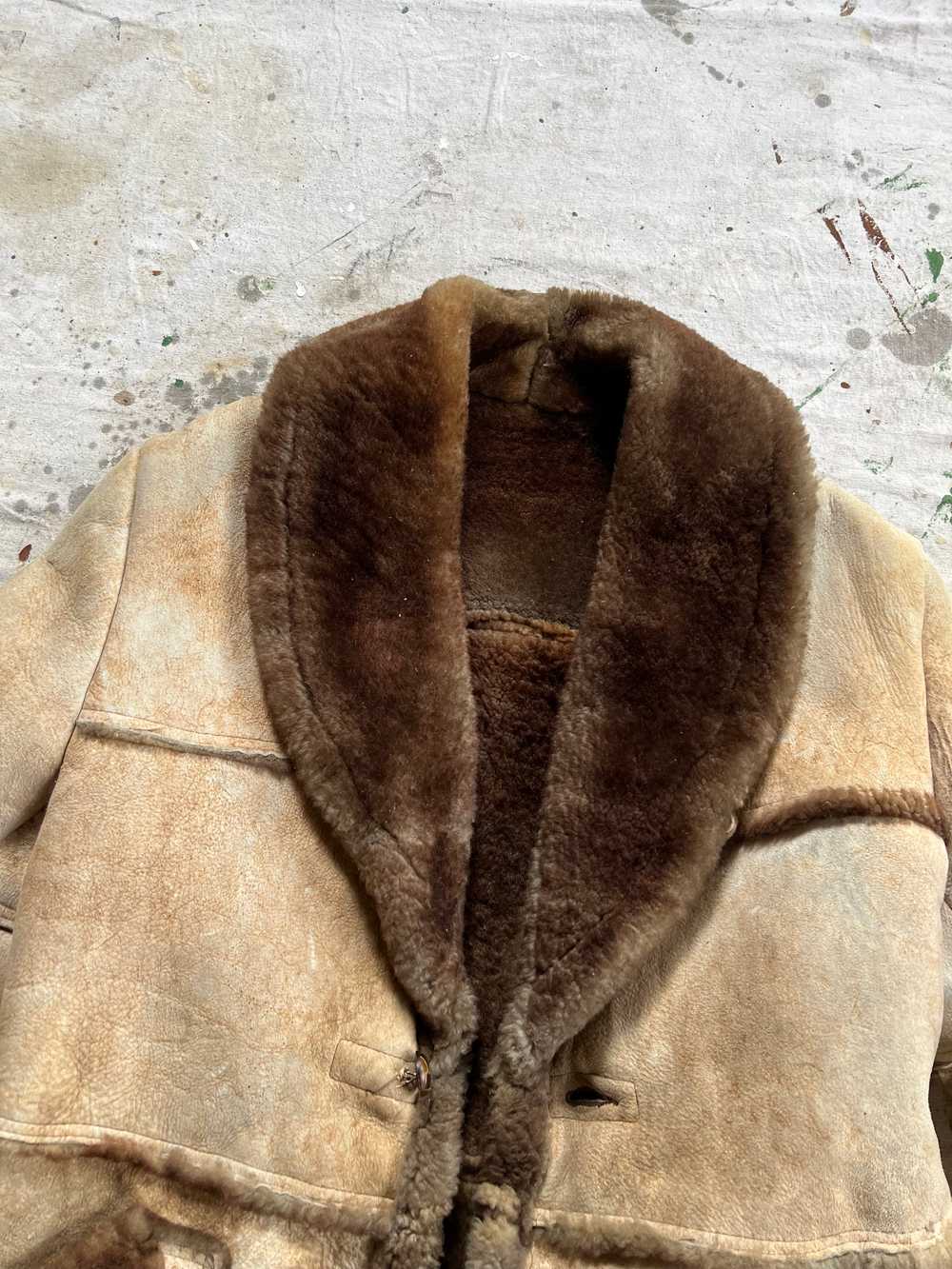 70’s suede shearling coat - image 3