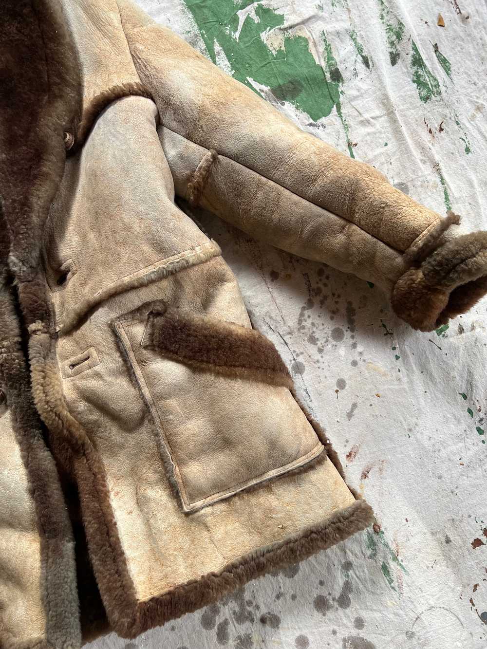 70’s suede shearling coat - image 6