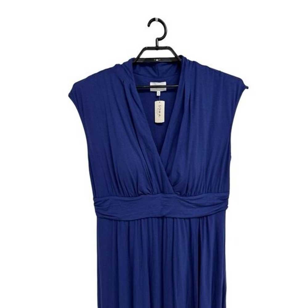 Soma Oxford women's Band maxi bra dress True Blue… - image 2