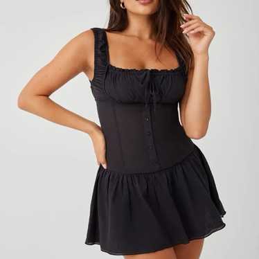 Frankies bikinis Christa ruffle mini dress