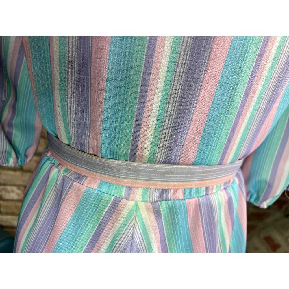 shirt dress striped pastel blue pink white matchi… - image 6