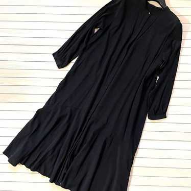 °˖✧PLST°˖✧ Black Long Sleeve Shirt Dress with Flar