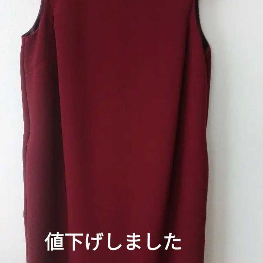 Burgundy sleeveless dress, size L - image 1