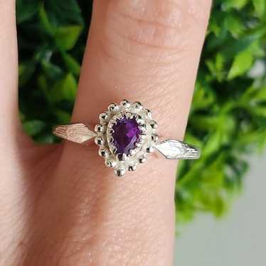 925 Sterling Silver Amethyst Ring