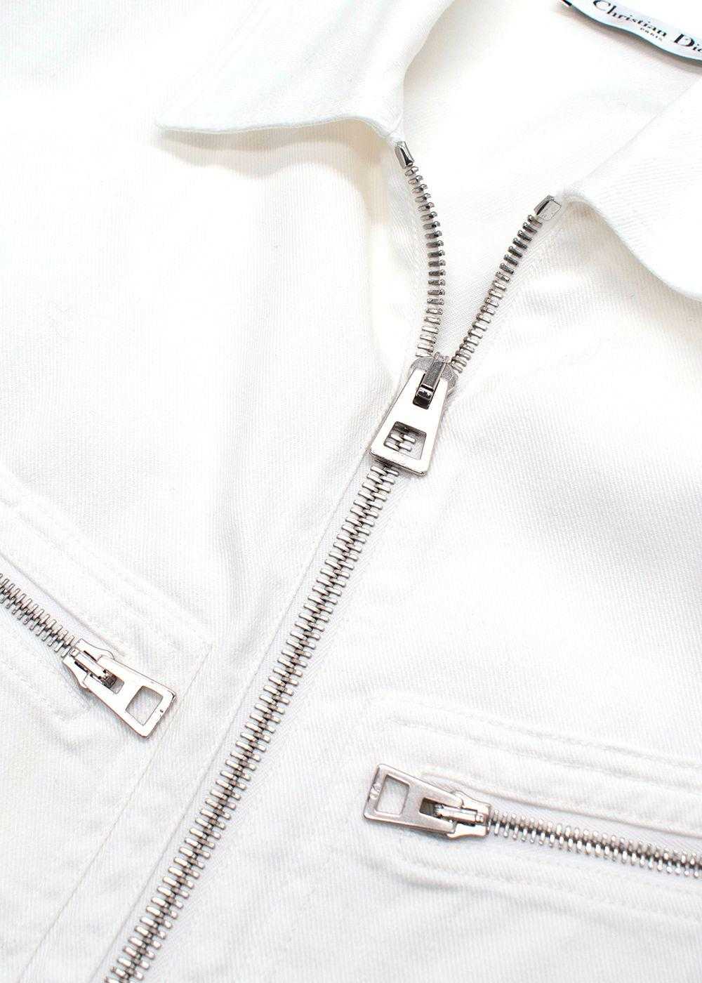 Managed by hewi Dior White Denim Zip Shirt and Jo… - image 7