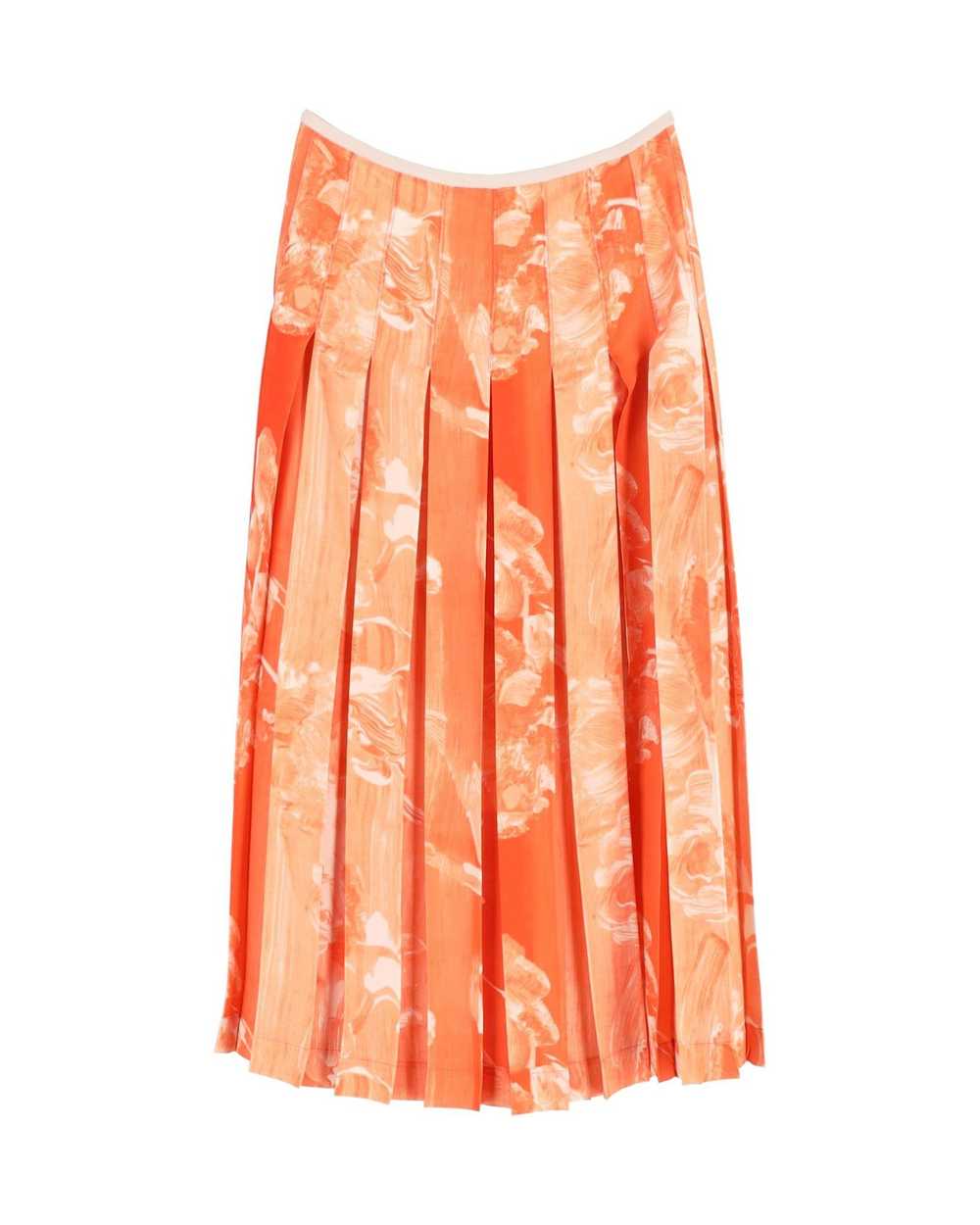 Product Details Victoria Beckham Orange Pleated P… - image 2