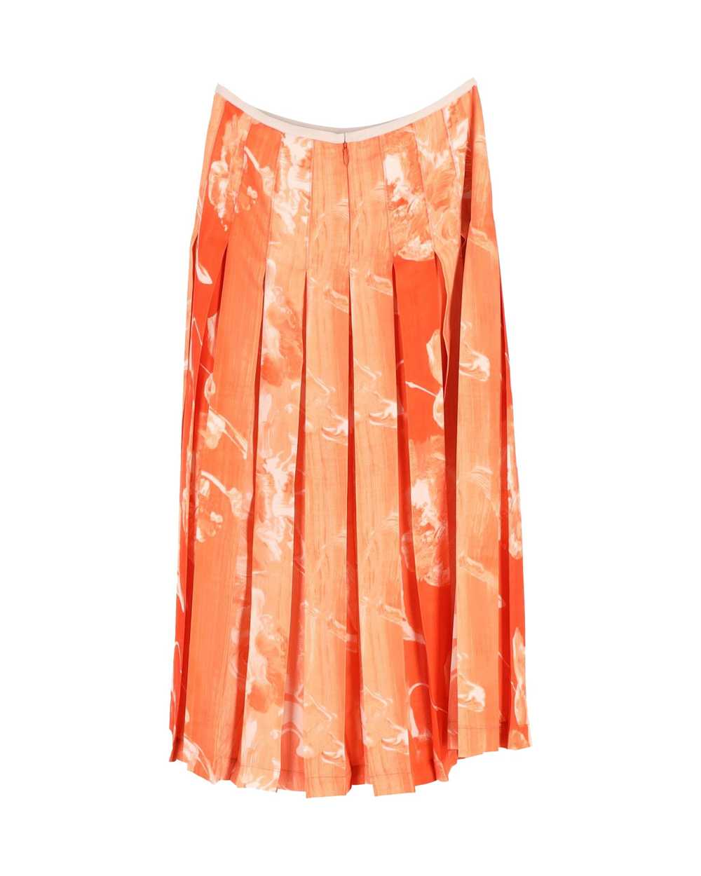 Product Details Victoria Beckham Orange Pleated P… - image 3