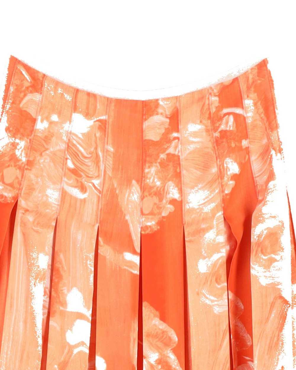 Product Details Victoria Beckham Orange Pleated P… - image 4