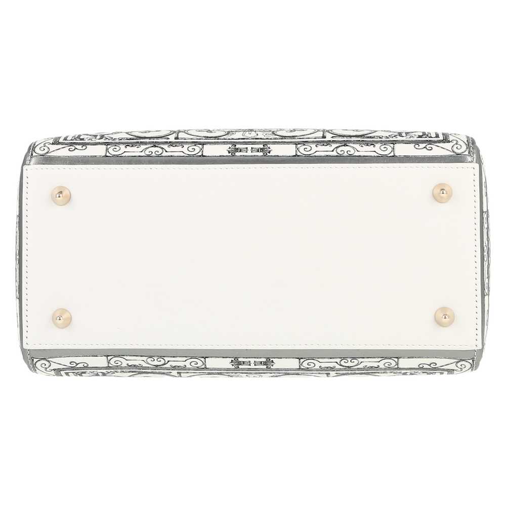 Dior Lady Dior medium model handbag in white and … - image 2