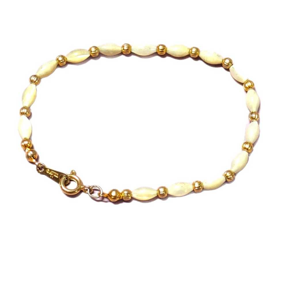 Avon Vintage Faux Opal Tennis Bracelet - image 1