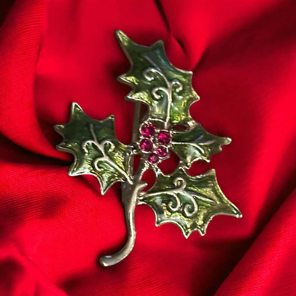 Vintage Vintage Christmas Holly leaves and berrie… - image 1