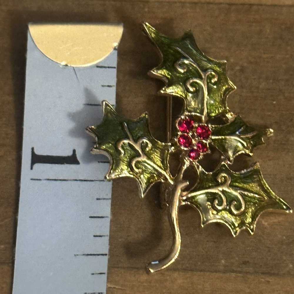 Vintage Vintage Christmas Holly leaves and berrie… - image 2