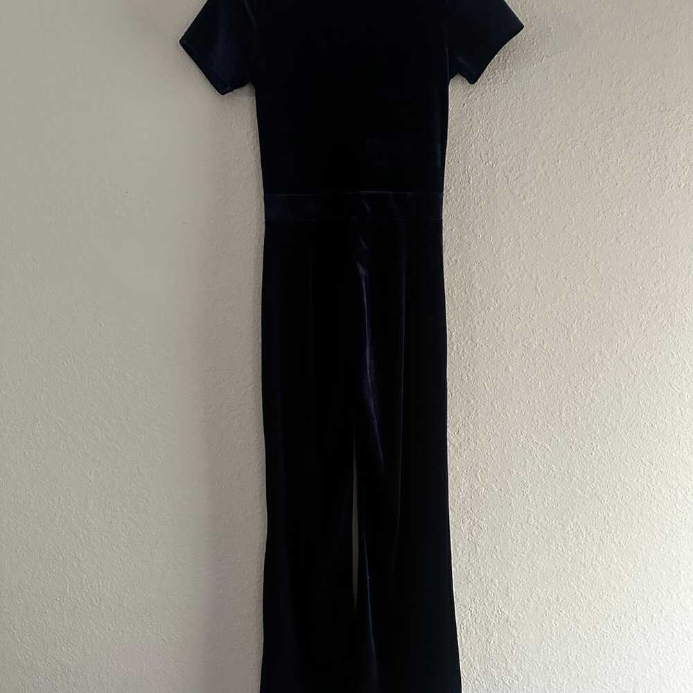 Velour flare leg jumpsuit - image 7