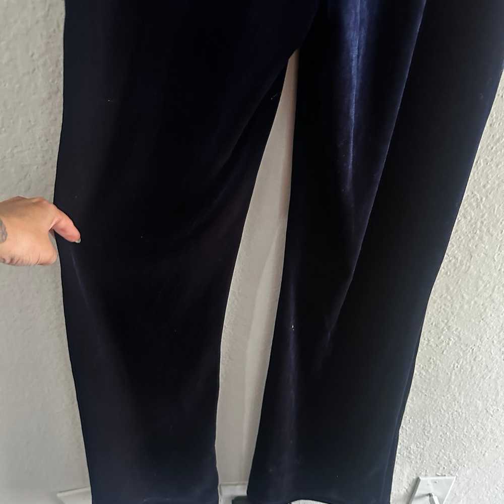 Velour flare leg jumpsuit - image 8