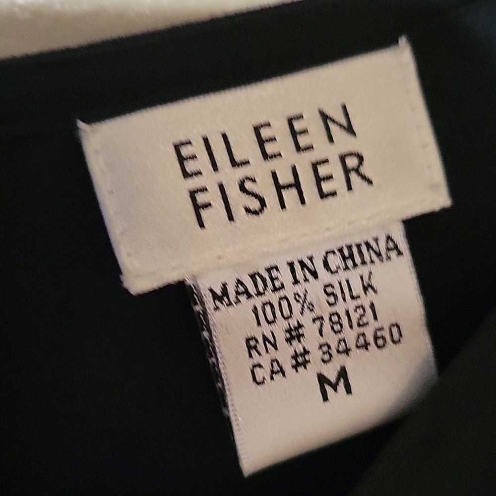 Eileen Fisher Silk Overlay Maxi Navy Blue Women's… - image 2