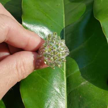 Designer STS Peridot Ring