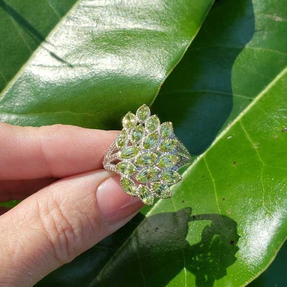 Designer STS Peridot Ring - image 5