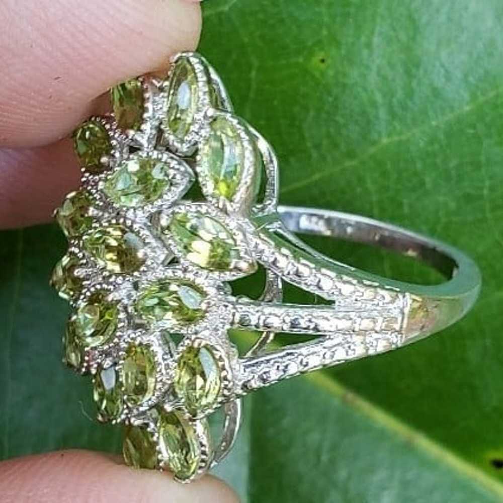 Designer STS Peridot Ring - image 8