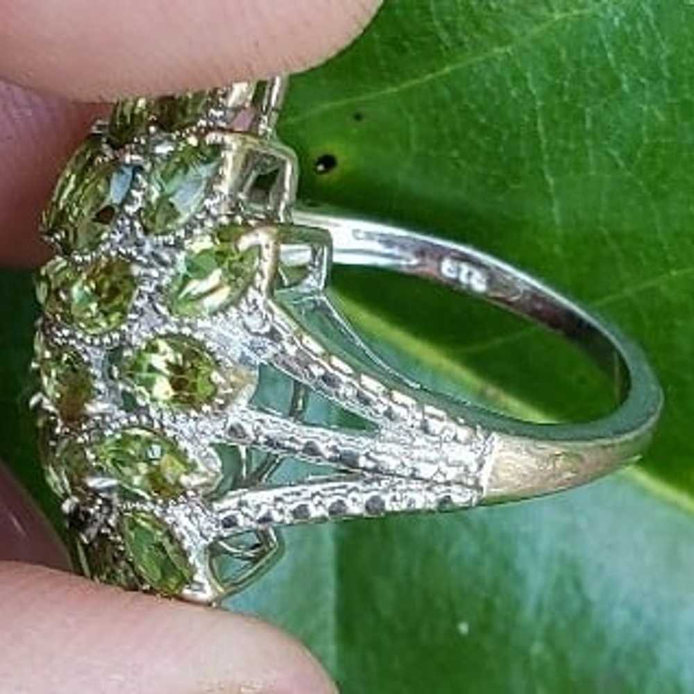 Designer STS Peridot Ring - image 9