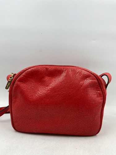 Authentic Salvatore Ferragamo Red Leather Shoulder