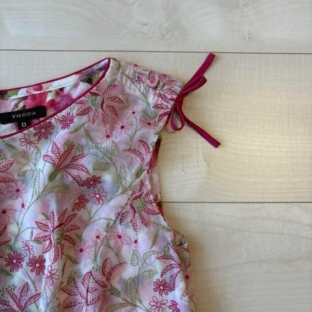 Used ★ TOCCA Floral Pattern Sleeveless Dress Size… - image 3