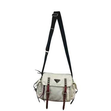 PRADA/Bag/Nylon/WHT/Studded - image 1