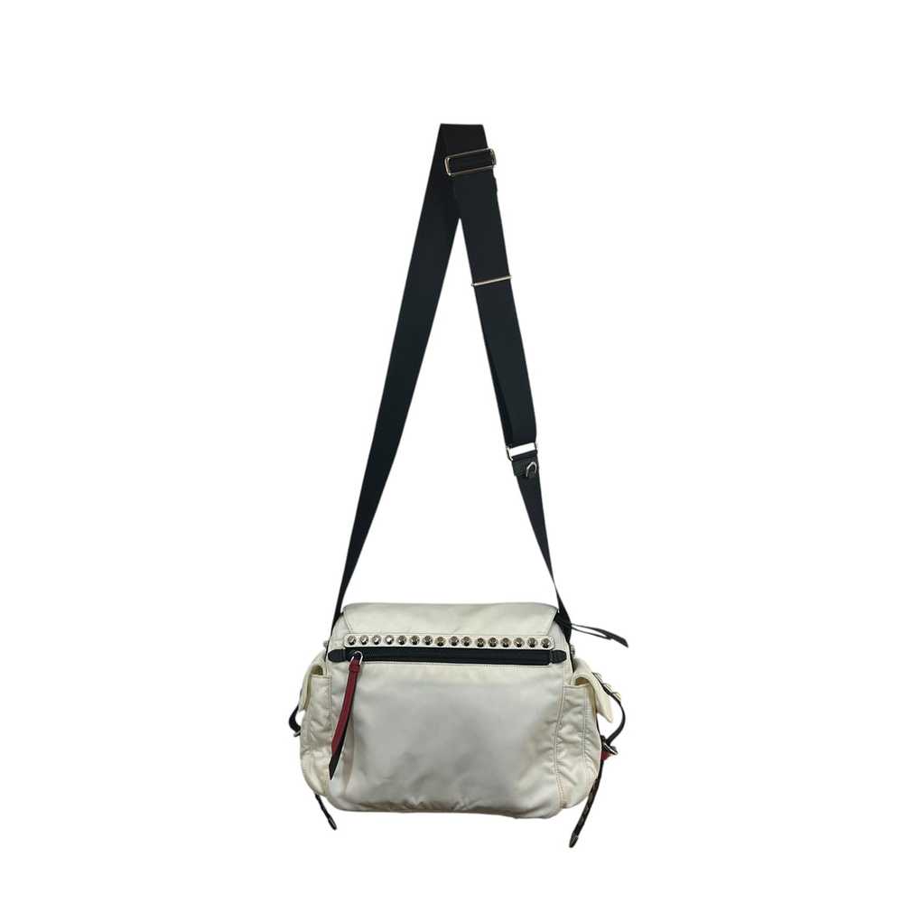 PRADA/Bag/Nylon/WHT/Studded - image 2