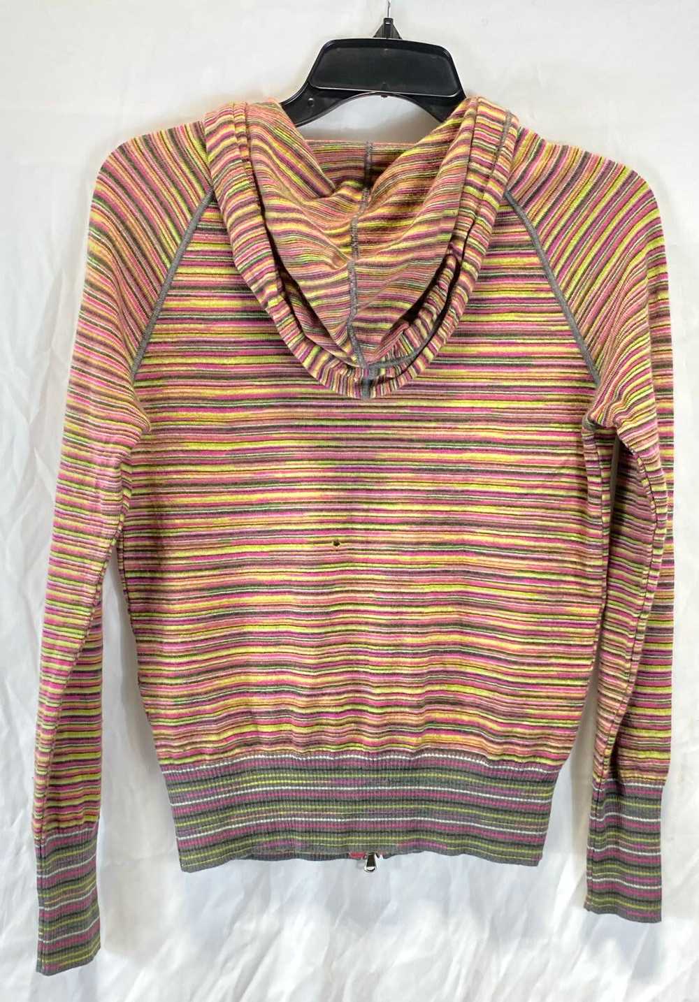 Missoni Multicolor Striped Hoodie Sweater - Size … - image 2