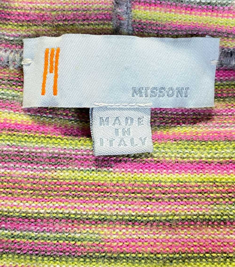 Missoni Multicolor Striped Hoodie Sweater - Size … - image 3