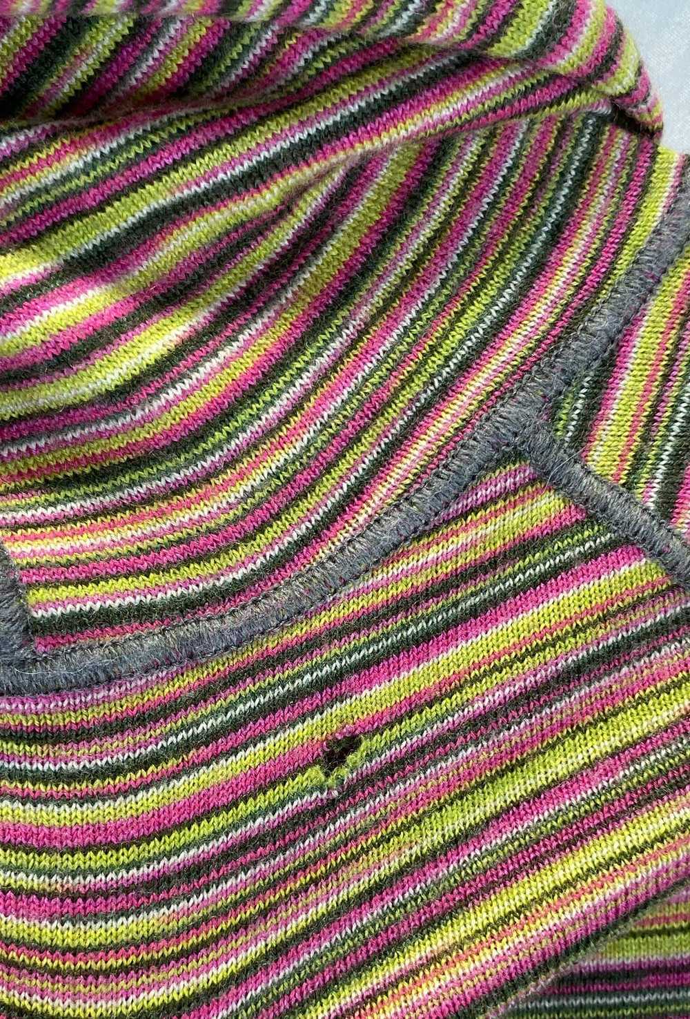 Missoni Multicolor Striped Hoodie Sweater - Size … - image 8