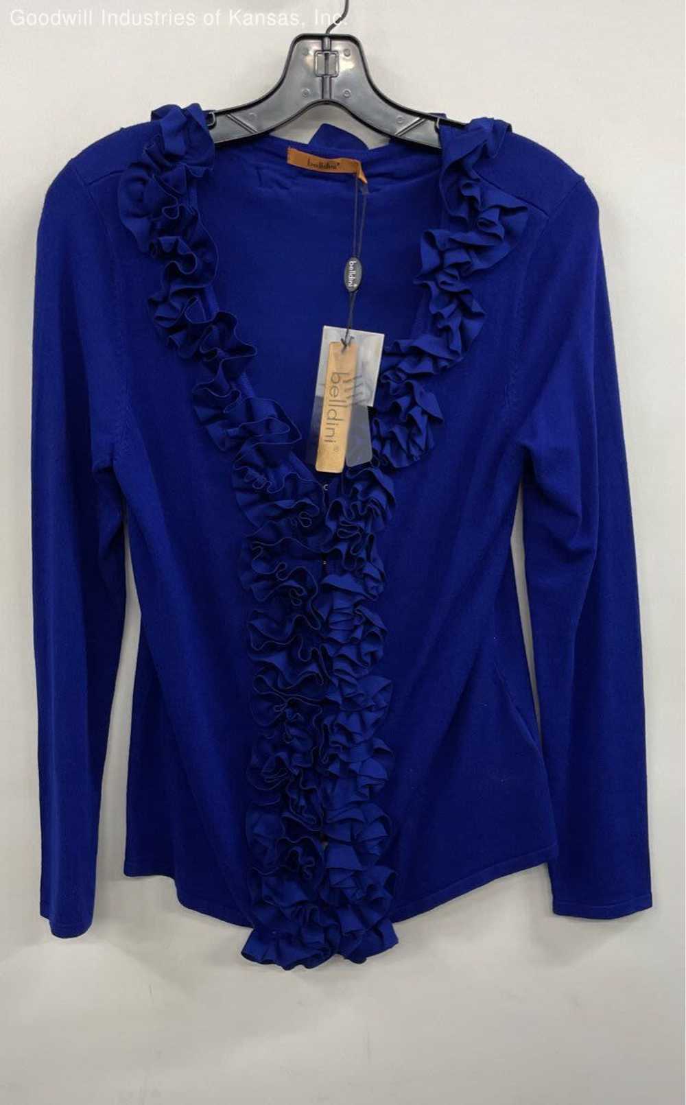 NWT Belldini Blue Cardigan Sweater - Size PL - image 1