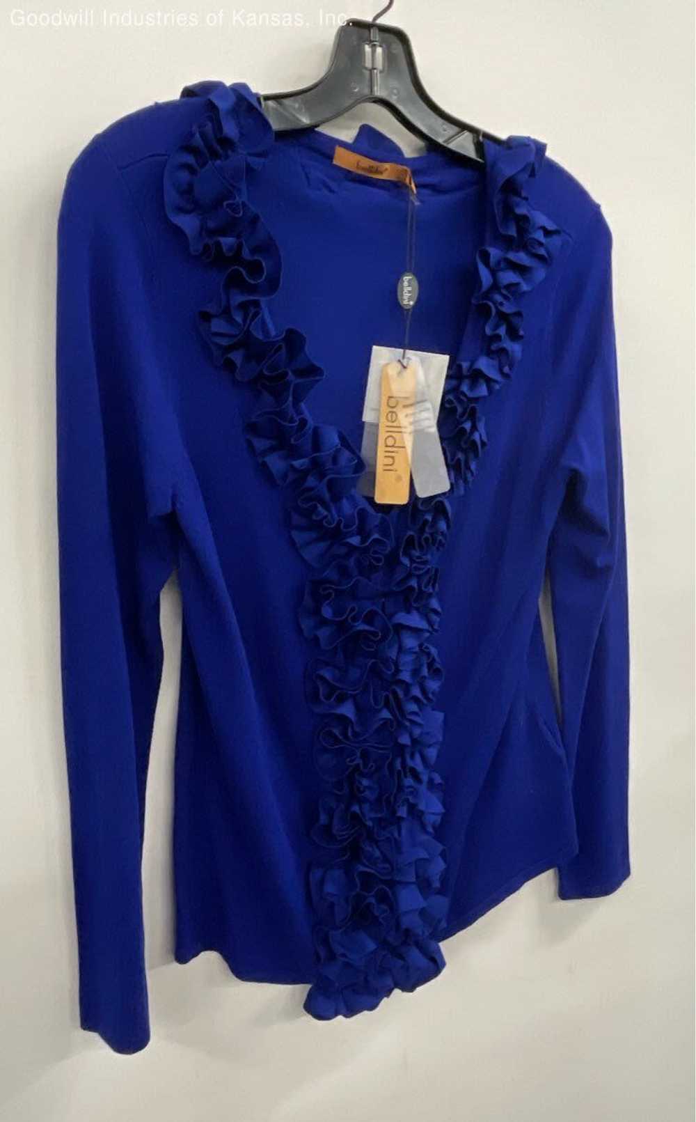 NWT Belldini Blue Cardigan Sweater - Size PL - image 3