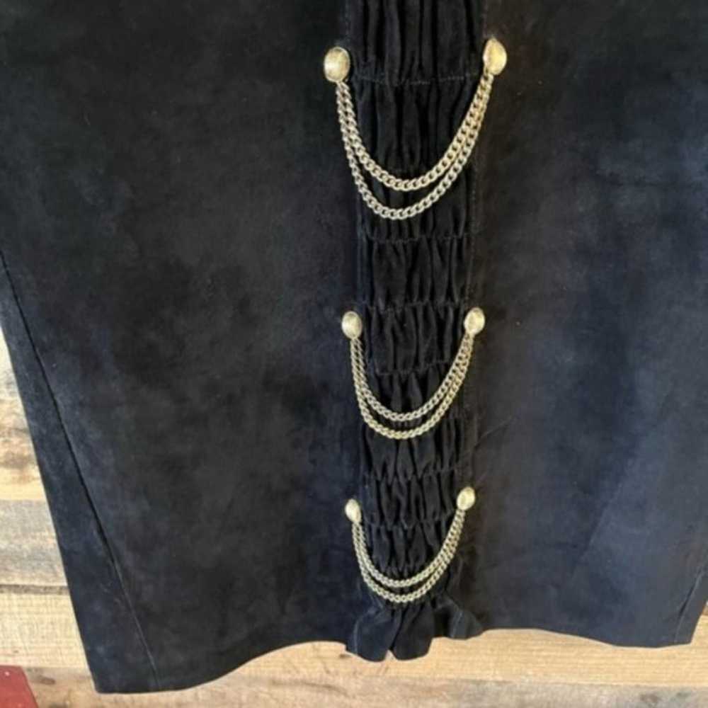 Firenze Santa Barbara Black Strapless Chain Detai… - image 4