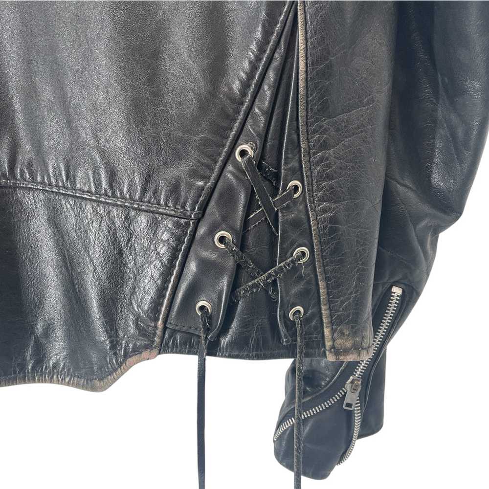 Vintage/Schott/Leather Jkt/40/Leather/BLK/70S PER… - image 3