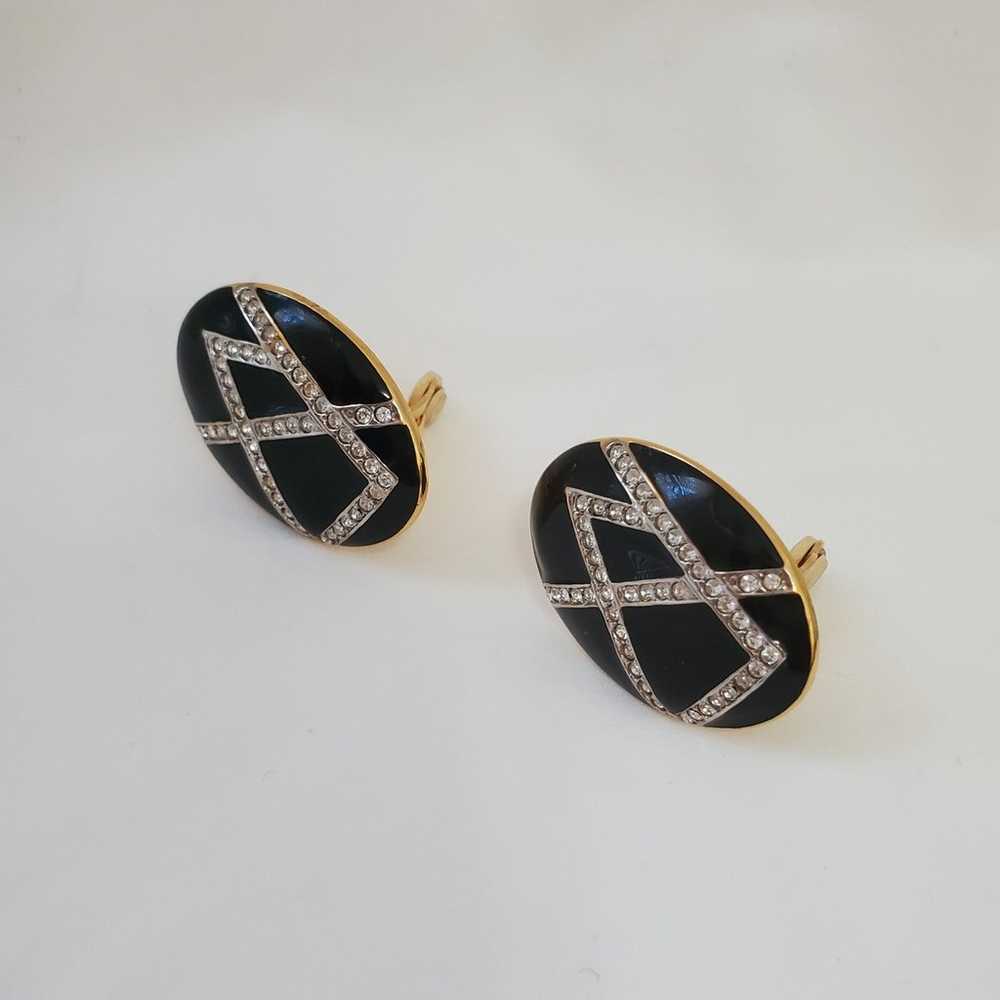 Vintage Kenneth Jay Lane Clip On Earrings - image 2