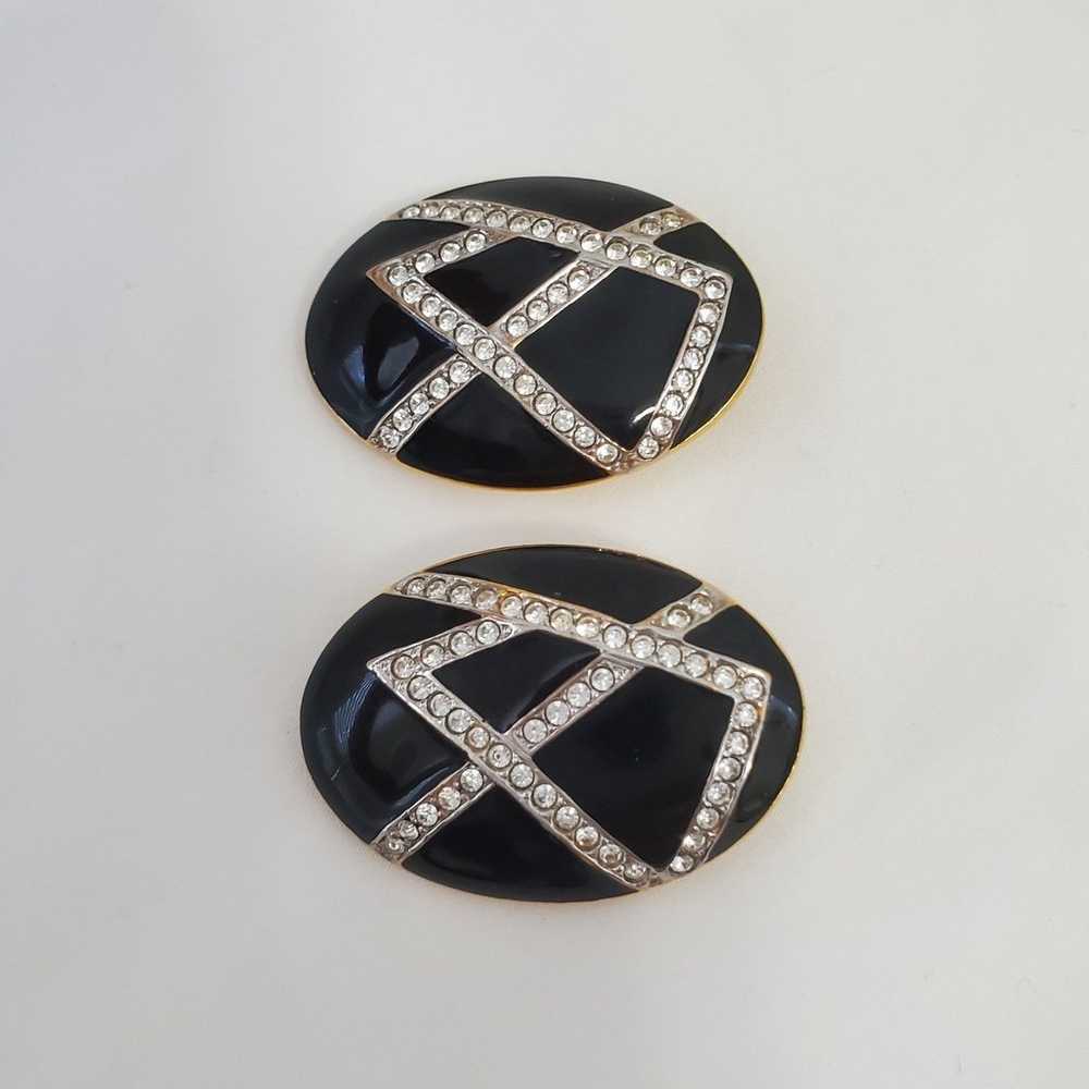 Vintage Kenneth Jay Lane Clip On Earrings - image 3