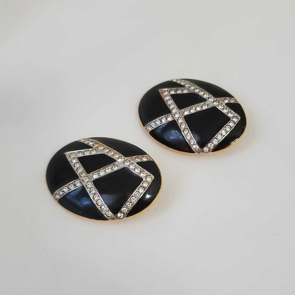 Vintage Kenneth Jay Lane Clip On Earrings - image 4