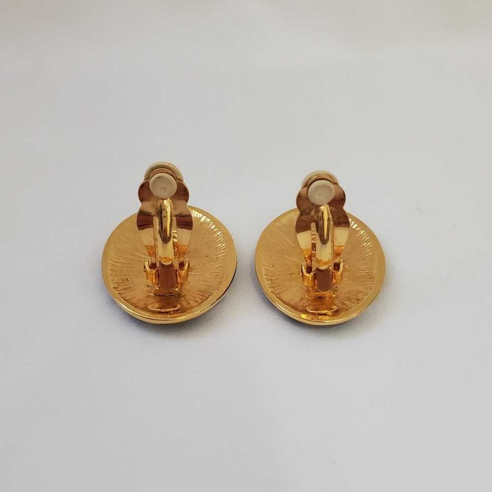 Vintage Kenneth Jay Lane Clip On Earrings - image 8