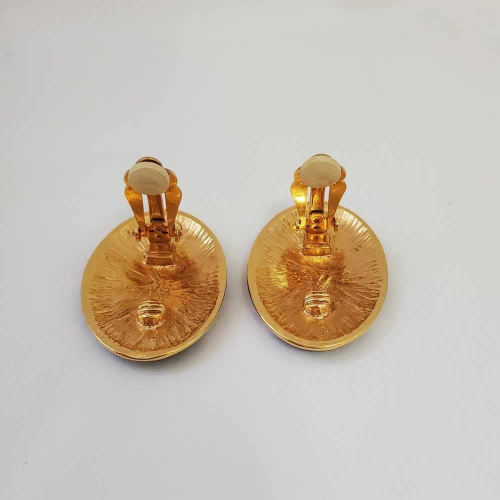 Vintage Kenneth Jay Lane Clip On Earrings - image 9