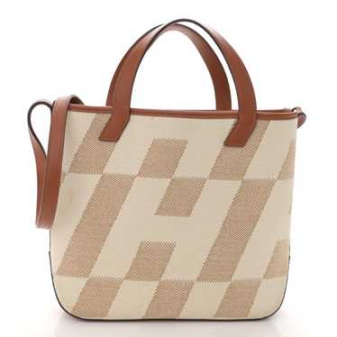 HERMES Swift Toile H Cabas H En Biais 27 Ecru Nat… - image 1