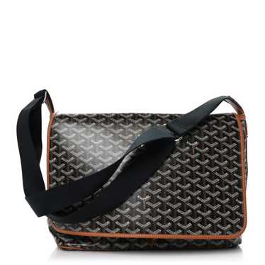 GOYARD Goyardine Capetien Messenger Bag Black Gold